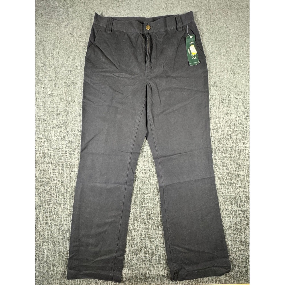 Lauren Ralph Lauren Womens Black Straight Leg Canvas Pants Size‎ 8 NWT SINGITAFB
